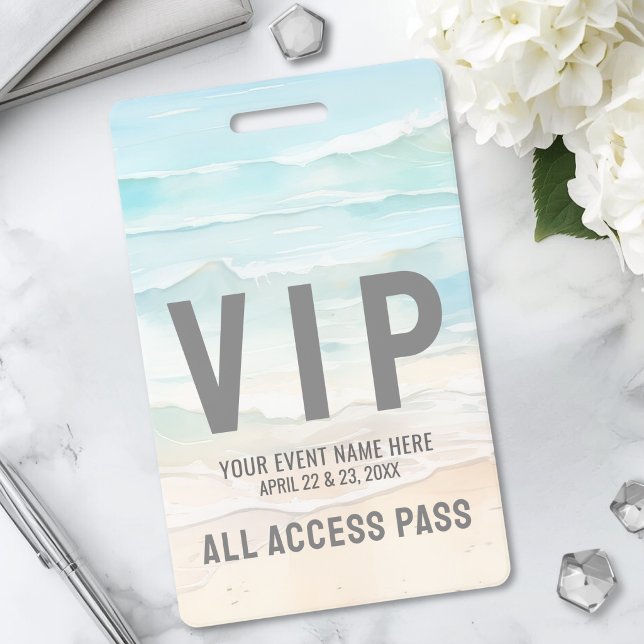 Badge Billet événementiel VIP accès total (All Access Pass Event VIP Badge)