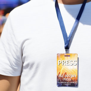 Badge Billet PRESS All Access Pass pour l'événement de c