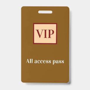 Badge billet vip accès total nom du concert occasion