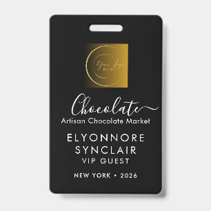 Badge Billet VIP du Festival de Chocolat avec Nom Person