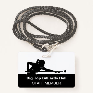 Badge Billiards Pool Hall And Event Staff Member Budget
