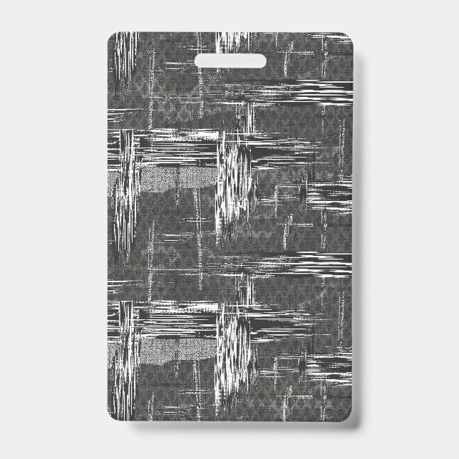 Badge Black White Abstract Art Interior Design Texture (Front)