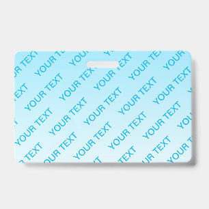 Badge Bleu ciel (couleur modifiable !) Ombre et motif de