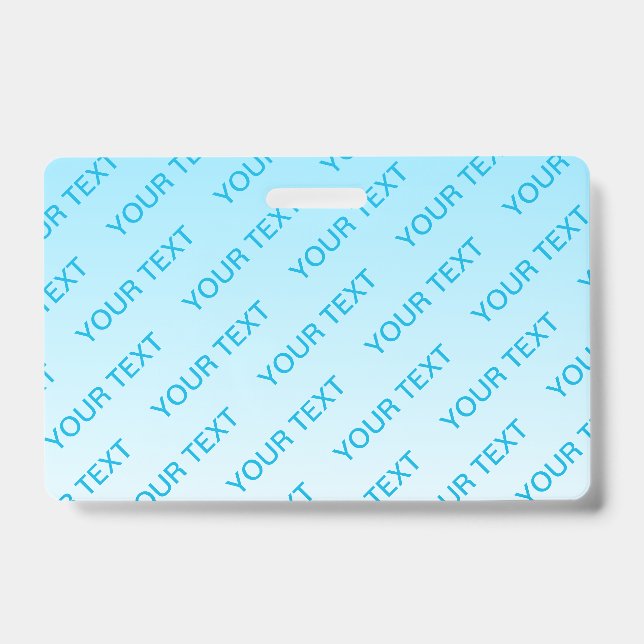 Badge Bleu ciel (couleur modifiable !) Ombre et motif de (Avant)