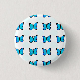 Badge Bleu Papillon