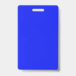 Badge Bleu saphir uni couleur unie bleu vif