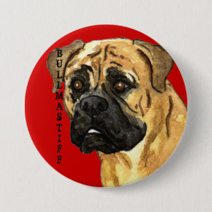 Badge Bloc de couleur de Bullmastiff