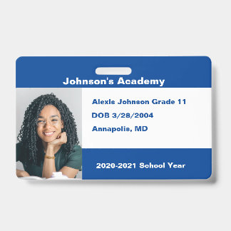 Badge Blue Do It Yself Custom Homeschool Photo