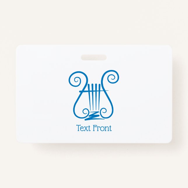 Badge Blue Lyre (Devant)