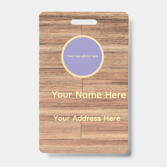 Badge Bois sur mesure (Avant)