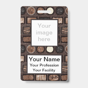 Badge Boîte de Chocolats Personnalisée