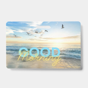 Badge Bonjour Blue Sky