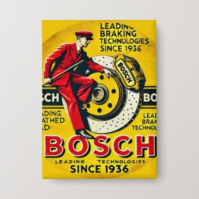 Badge Bosch Vintage Style retro charm (Recto)