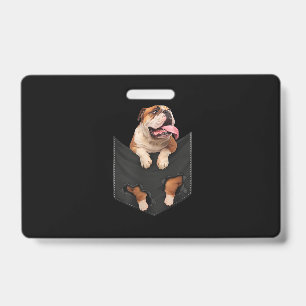 Badge Bouledogue Anglais Dans Votre Pochette  Amoureux d