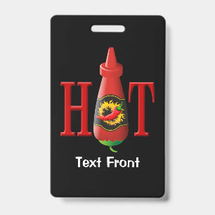 Badge Bouteille de Sauce Piquante