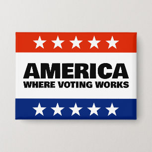 Badge Bouton America, Where Voting Works