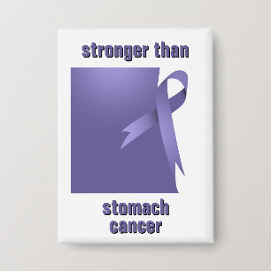 Badge Bouton Cancer de l'estomac plus fort que le bouton