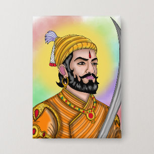 Badge Bouton Chhatrapati Shivaji Maharaj