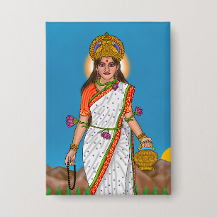Badge Bouton de la déesse Brahmacharini