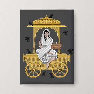 Badge Bouton de la Déesse Dhumavati