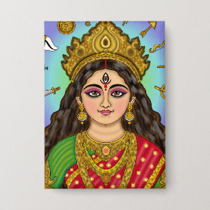 Badge Bouton de la déesse Durga