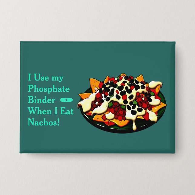 Badge Bouton de liant de phosphate de Nachos (Recto)
