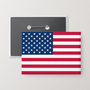 Badge Bouton Drapeau Américain