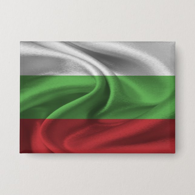 Badge Bouton Drapeau Bulgarie (Recto)