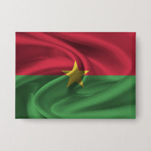 Badge Bouton Drapeau Burkina Faso