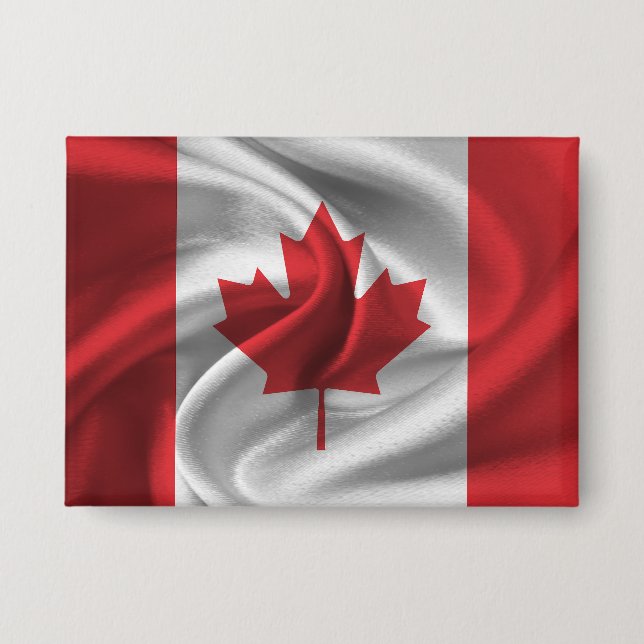 Badge Bouton Drapeau Canada (Recto)
