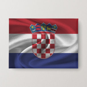Badge Bouton Drapeau Croatie