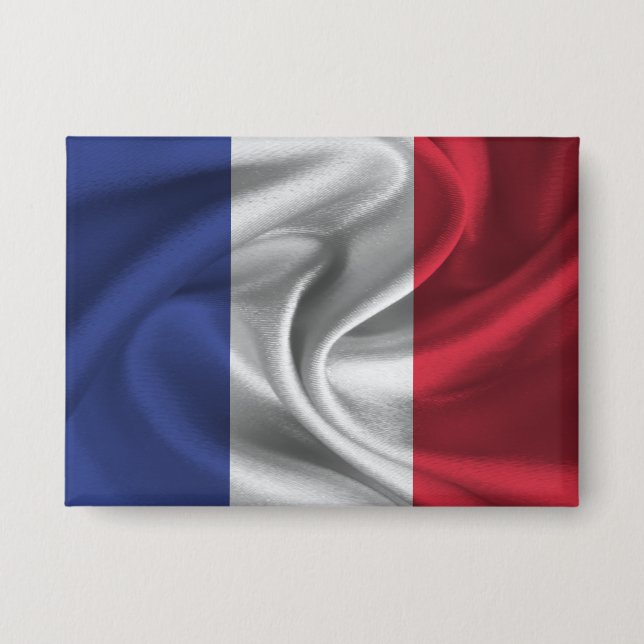 Badge Bouton Drapeau France (Recto)
