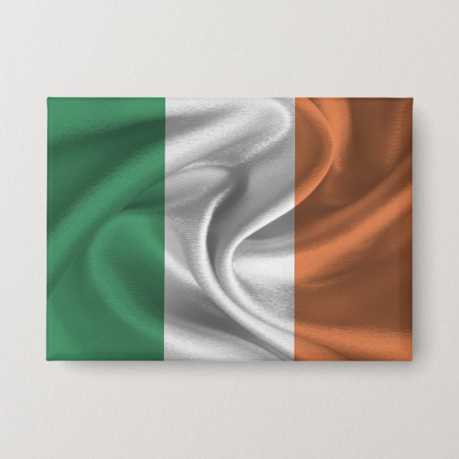 Badge Bouton Drapeau Irlande (Recto)
