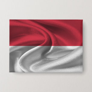 Badge Bouton Drapeau Monaco