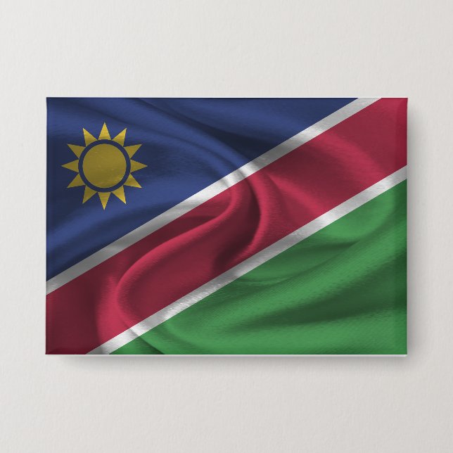 Badge Bouton Drapeau Namibie (Recto)
