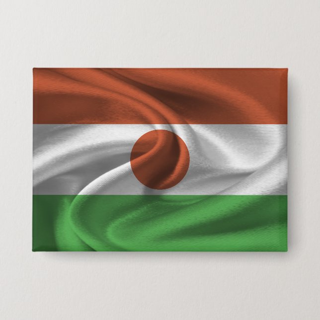 Badge Bouton Drapeau Niger (Recto)