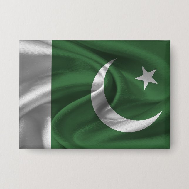 Badge Bouton Drapeau Pakistan (Recto)