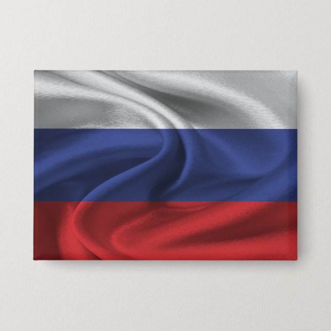 Badge Bouton Drapeau Russie (Recto)