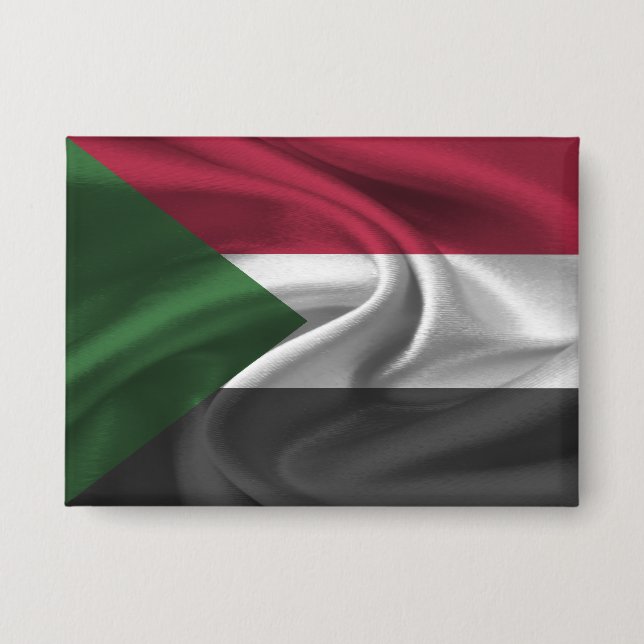 Badge Bouton Drapeau Soudan (Recto)