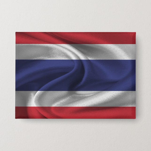 Badge Bouton Drapeau Thaïlande (Recto)