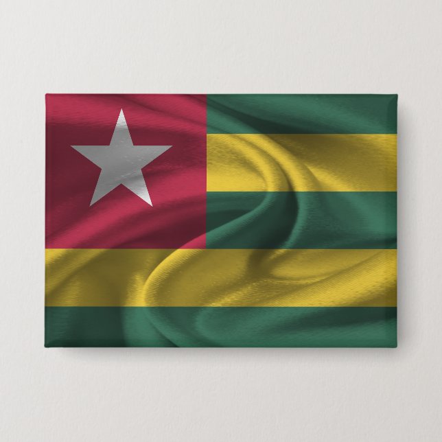 Badge Bouton Drapeau Togo (Recto)