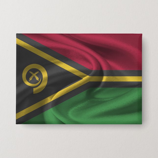 Badge Bouton drapeau Vanuatu (Recto)