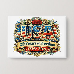 Badge Bouton du 250e anniversaire des États-Unis d'Améri