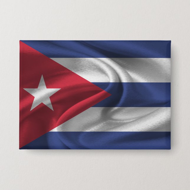 Badge Bouton du drapeau de Cuba (Recto)