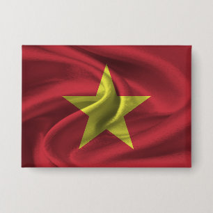 Badge Bouton du drapeau du Vietnam