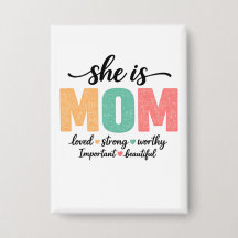 Bouton Elle Est Maman