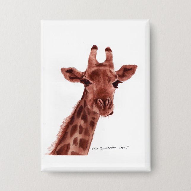 Badge bouton girafe (Recto)