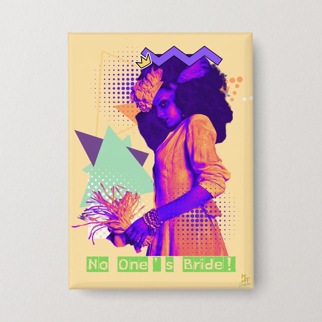 Badge Bouton gothique "Self Love" de la mariée de person (Recto)