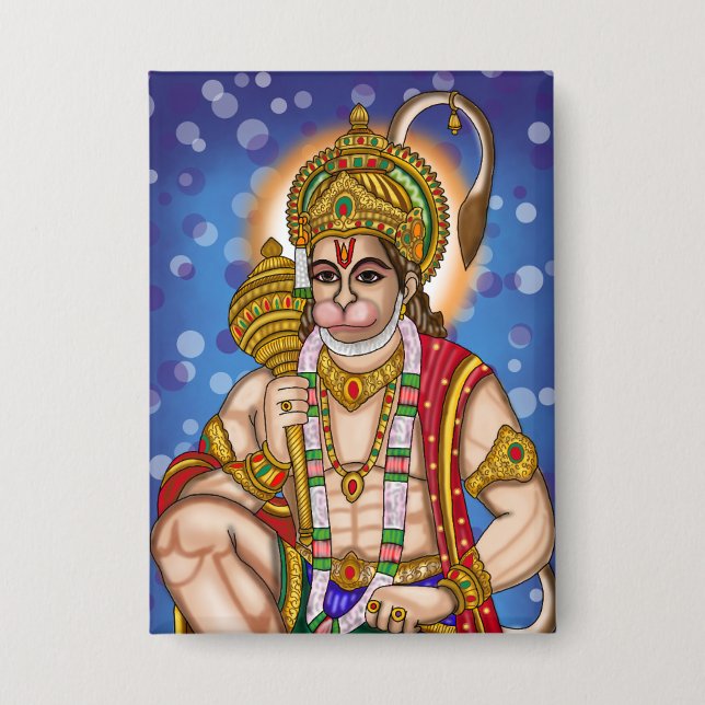 Badge Bouton Hanuman (Recto)