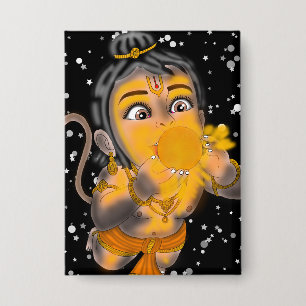 Badge Bouton Hanuman enfant
